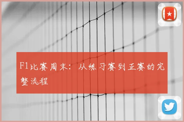 F1比赛周末:从练习赛到正赛的完整流程